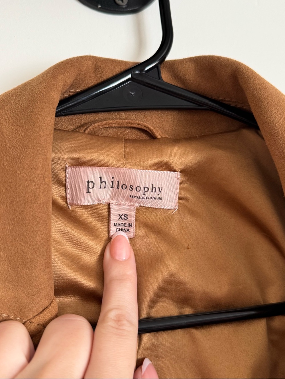 Philosophy Brown Suede Cropped Jacket - Picture 8 of 16